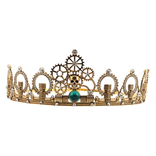CONGARTENO Steampunk Haarreif mit und Strass Leichtes Bequemes Party Haarband für Damen Vintage Gear Design für Themenpartys Karneval und Cosplay von CONGARTENO