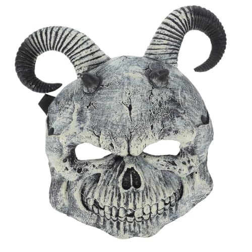 CONGARTENO Teufelsmaske mit Ramshörnern Halloween Kostüm Accessoire für Erwachsene für Cosplay Maskenbälle und Thematische Fotoshootings CONGARTENO Teufelsmaske mit Ramshörnern Halloween Kostüm Accessoire für Erwachsene für Cosplay Maskenbälle und Thematische Fotoshootings von CONGARTENO