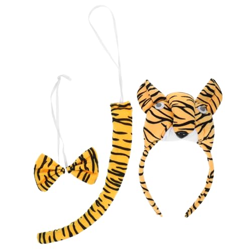 CONGARTENO Tiger Kostüm Stirnband mit Ohren und Teiliges für Halloween und Bühnenauftritte Bequemes Atmungsaktives Material für Kostüm und Mottopartys CONGARTENO Tiger Kostüm Stirnband mit Ohren und Teiliges für Halloween und Bühnenauftritte Bequemes Atmungsaktives Material für Kostüm und Mottopartys von CONGARTENO