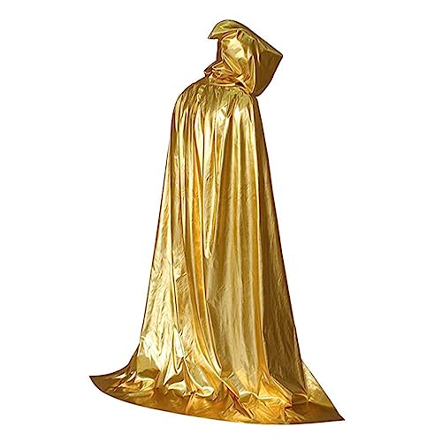 CONGARTENO Unisex Halloween Umhang Kapuze Mysteriöser Kostüm Umhang für Damen und Herren Hochwertigem für Halloween und Cosplay Leicht zu Reinigen von CONGARTENO