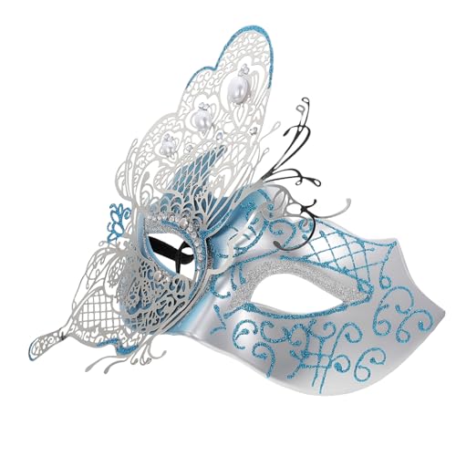 CONGARTENO Venezianische Halbgesichtsmaske Schmetterling für Frauen Verstellbare Strass Maske für Maskenball Halloween und Karneval Party Komfortables Kostümzubehör für Fasching und Cosplay CONGARTENO Venezianische Halbgesichtsmaske Schmetterling für Frauen Verstellbare Strass Maske für Maskenball Halloween und Karneval Party Komfortables Kostümzubehör für Fasching und Cosplay von CONGARTENO