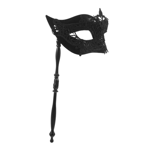CONGARTENO Venezianische Maske mit Stab Gesicht Spitzenverzierung Leicht und Bequem Handgehalten für Karneval Halloween Kostümpartys und Maskenbälle CONGARTENO Venezianische Maske mit Stab Gesicht Spitzenverzierung Leicht und Bequem Handgehalten für Karneval Halloween Kostümpartys und Maskenbälle von CONGARTENO