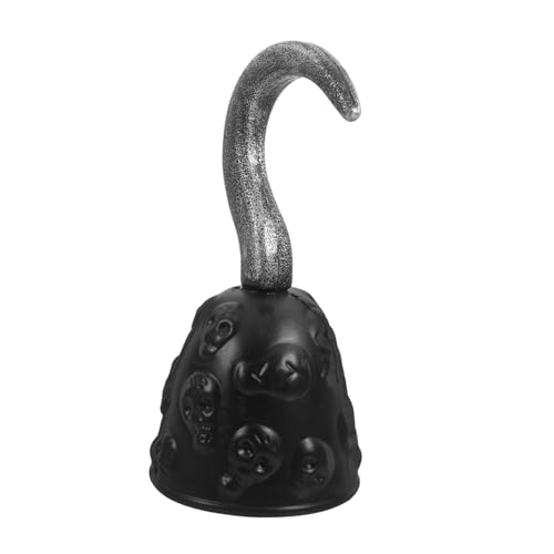 CONGARTENO Vintage Piratenhaken Kinderfreundlich Leichtes Kunststoff Piratenkostüm Zubehör Für Erwachsene Und Authentischer Retro Schädel Piratenhaken Für Karneval Halloween Cosplay Party von CONGARTENO