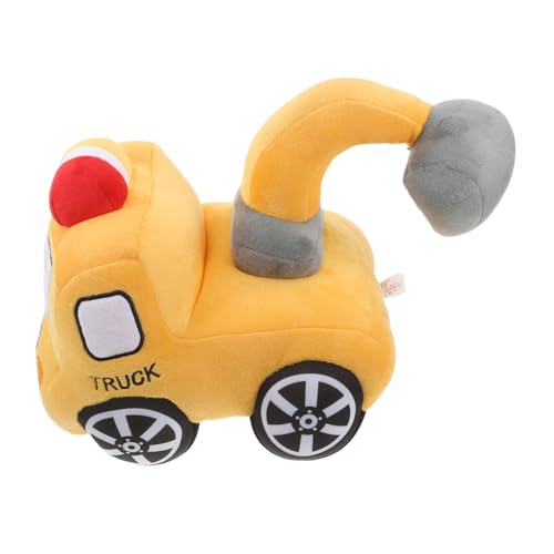 CONGARTENO Weiches Plüsch-Bagger-puppenauto-förmiges Stofftier Zum Spielen Und Entspannen Sicher Und Robust von CONGARTENO