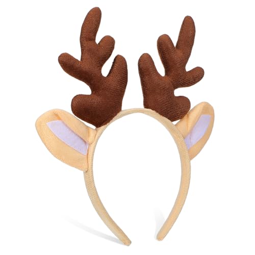 CONGARTENO Weiches Rentiergeweih Haarband Weihnachten Kostüm Haarschmuck Verstellbar Für Mädchen Festliche Party CONGARTENO Weiches Rentiergeweih Haarband Weihnachten Kostüm Haarschmuck Verstellbar Für Mädchen Festliche Party von CONGARTENO