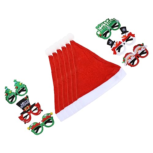 CONGARTENO Weihnachtliche Partybrillen und Hüte Teilig Leicht und Einzigartige Fotorequisiten für Erwachsene und Xmas Dekoration und Festliche Accessoires CONGARTENO Weihnachtliche Partybrillen und Hüte Teilig Leicht und Einzigartige Fotorequisiten für Erwachsene und Xmas Dekoration und Festliche Accessoires von CONGARTENO