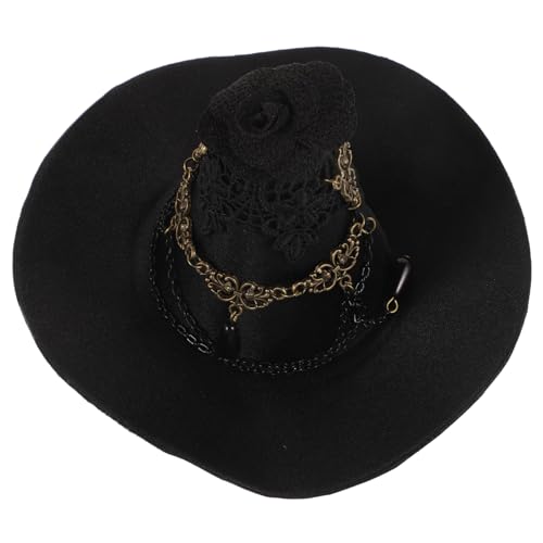 CONGARTENO Zaubererhut Haarschmuck Schwarzer Hexenhut Halloween Cosplay Hexenhut Frau Halloweenkostüm Halloween Kappe Gothic Indoor Dramatisch 3D CONGARTENO Zaubererhut Haarschmuck Schwarzer Hexenhut Halloween Cosplay Hexenhut Frau Halloweenkostüm Halloween Kappe Gothic Indoor Dramatisch 3D von CONGARTENO