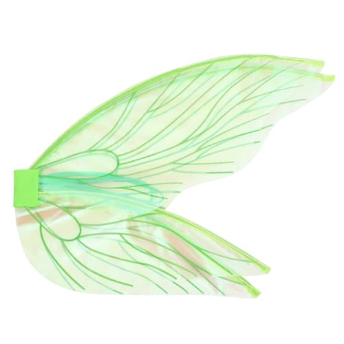 CONGARTENO Zikadenflügel Dekorationen Feenflügel Kostüme für Halloween Frauen Cosplay Flügelstütze Party-Flügel-Stütze Fairy Party Supplies Parteiflügel Garn Light Green CONGARTENO Zikadenflügel Dekorationen Feenflügel Kostüme für Halloween Frauen Cosplay Flügelstütze Party-Flügel-Stütze Fairy Party Supplies Parteiflügel Garn Light Green von CONGARTENO