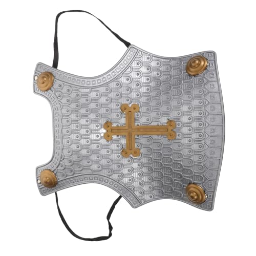 römische Rüstung Pferdespielzeug Figur Spitzenbrosche Kleinkind kostüm Spielzeit Kinderspielzeug Ritterrüstung Ritter Rüstung Rüstungsstütze Rüstung Plastik Silver CONGARTENO von CONGARTENO