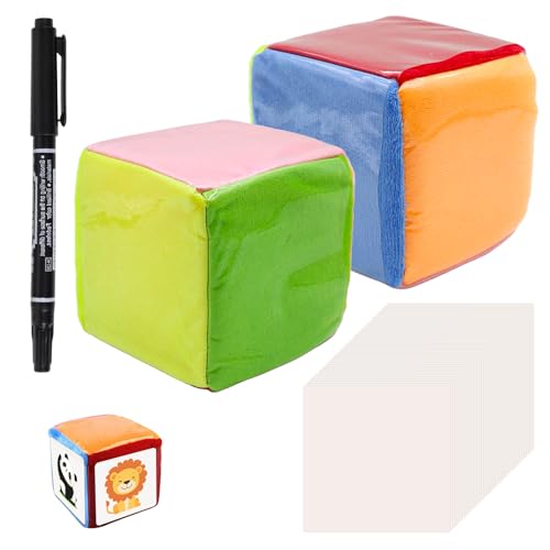 CONNECTION 2 Stück Würfel mit Einstecktaschen 10cm DIY Taschenwürfel mit 36 Leere Karte Schaumstoffwürfel Groß Reflexionswürfel Bunter Würfel mit Taschen für Kinder Vorschule Kindergarten Schule CONNECTION 2 Stück Würfel mit Einstecktaschen 10cm DIY Taschenwürfel mit 36 Leere Karte Schaumstoffwürfel Groß Reflexionswürfel Bunter Würfel mit Taschen für Kinder Vorschule Kindergarten Schule von CONNECTION