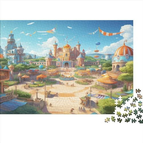 Schloss Rätsel Für Erwachsene |Kleinstadt| 500pcs (52x38cm) Puzzles Lernspiele Home Decor Puzzles von CONTIA