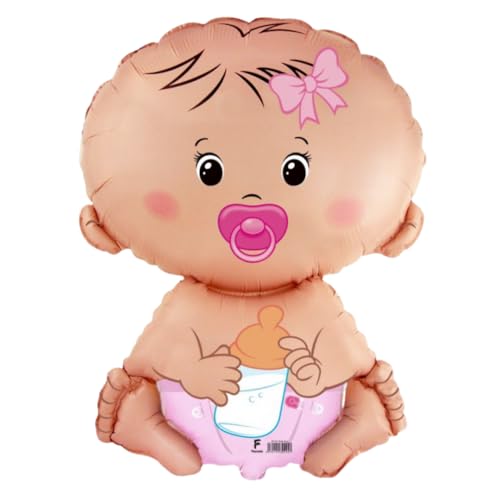 CONVER PARTY, Folienballon Baby, Baby Shower Deko Girl, Baby Shower Deko Boy, Baby Shower Geschenk, Baby Shower Decorations, 1 Stück (Baby Mädchen) von CONVER PARTY