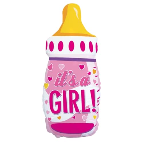 CONVER PARTY, Folienballon Baby, Baby Shower Deko Girl, Baby Shower Deko Boy, Baby Shower Geschenk, Baby Shower Decorations, 1 Stück (Es ist ein Mädchen) von CONVER PARTY