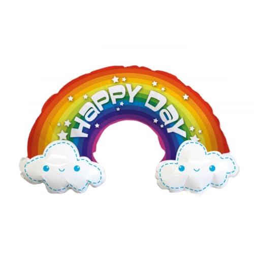 CONVER PARTY, Folienballon Regenbogen, Bunter Helium-Luftballon in Regenbogenform für Kindergeburtstag, Party Deko, Mädchen, Jungen, Mottofeier, Bauernhof, Einhorn-Themen, 99 x 35 Cm CONVER PARTY, Folienballon Regenbogen, Bunter Helium-Luftballon in Regenbogenform für Kindergeburtstag, Party Deko, Mädchen, Jungen, Mottofeier, Bauernhof, Einhorn-Themen, 99 x 35 Cm von CONVER PARTY