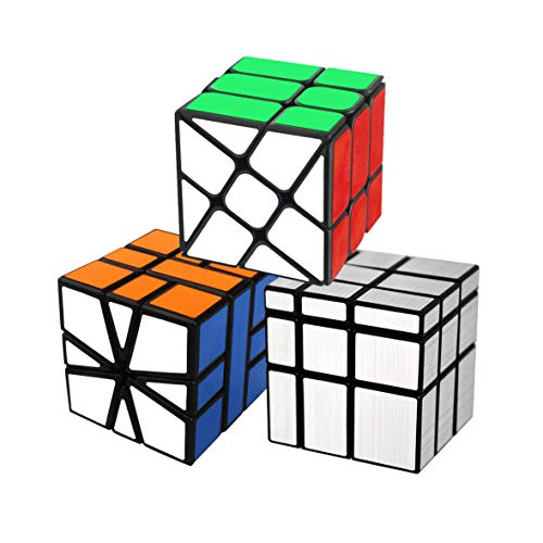 Cooja Cube Set, Zauberwürfel Set Square 1 Cube + Fenghuolun + Spiegel Würfel, Spezial Würfel Magic Würfel Speed Cubes Intelligente für Jungen Mädchen von Cooja