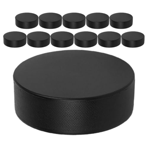 COOLHIYA 12 Stück Leichte PU Schaumstoff Pucks für Indoor Training und Spiele Geräuscharm und Sicher für Erwachsene von COOLHIYA