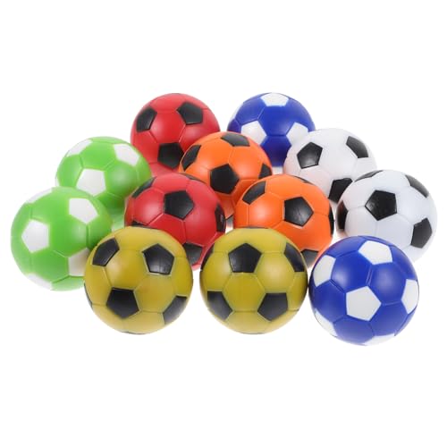 COOLHIYA Tischfußballbälle 12St Ball der Fußballmaschine Tischfußball, Freizeitball Tischspielbälle Kinder fußball Desktop-Fußballzubehör Zubehör für Tischfußball Schreibtisch Kleiner Ball von COOLHIYA