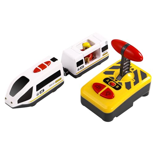 COOLHIYA Elektrisches Zugspielzeug, Lustiges Rc Zugmodell Und Batteriebetriebener für Kinder, Lernspielzeug für Jungen Und Mädchen, Bunt, Ab 3 Jahren für Geburtstagsgeschenk (ohne Batterie) von COOLHIYA