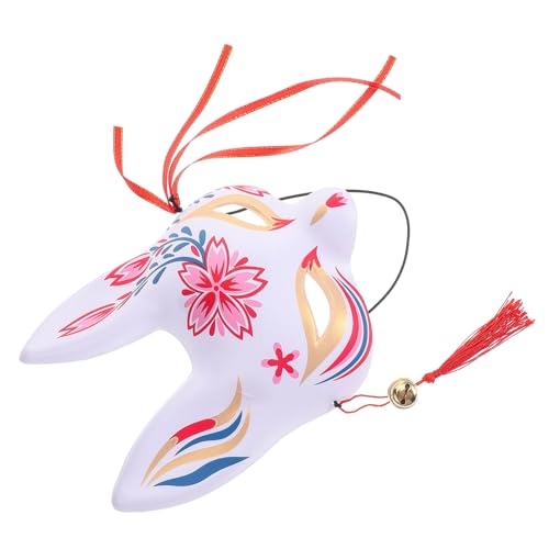 COOLHIYA Fuchs Halbmaske für Frauen Handbemalte Cosplay Maske im Japanischen Stil für Halloween Karneval und Fotoshootings Einzigartiges Design für Tierkostüme Spaßige Requisite für Partys COOLHIYA Fuchs Halbmaske für Frauen Handbemalte Cosplay Maske im Japanischen Stil für Halloween Karneval und Fotoshootings Einzigartiges Design für Tierkostüme Spaßige Requisite für Partys von COOLHIYA