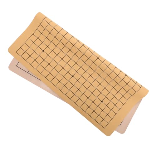 COOLHIYA Schachbrett Planke Tragbar Erwachsene traditionelles Schachspiel Falten Chinesen gehen Spielbrett chinesisches brettspiel Spiele Spiele Brettspiel Schach Leder Zufällige Farbe von COOLHIYA