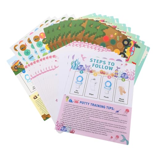 COOLHIYA Töpfchentraining Belohnungstafel mit Bunten Aufklebern für Kleinkinder Einfache Anwendung Fördert Eigenständiges Toilettentraining Kindgerechtes Design für Jungen und Mädchen COOLHIYA Töpfchentraining Belohnungstafel mit Bunten Aufklebern für Kleinkinder Einfache Anwendung Fördert Eigenständiges Toilettentraining Kindgerechtes Design für Jungen und Mädchen von COOLHIYA