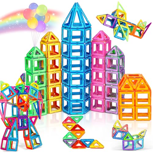 COOLJOY Magnetische Bausteine| 40 Teile Magnetbausteine Magnete Kinder | Magnetspielzeug Tiles | Magnet bausteine für Spielzeug ab 3 4 5 6 Jahre Kinder Jungen und Mädchen Geschenk von COOLJOY