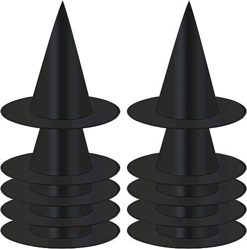 10 Stück Halloween hängende Hexenhüte Zauberer Kappe Kostüm Zubehör für Party Supplies Cosplay Urlaub von COONE