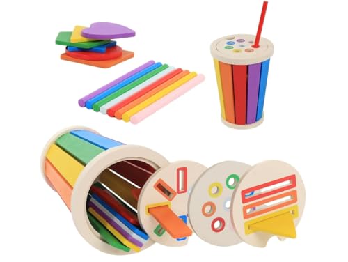 COONE Kinder Montessori Spielzeug Holz Farbe Form Sortierspielzeug, geeignet für Kinder 12 bis 36 Monate alt pädagogisches Lernen sensorisches Spiel COONE Kinder Montessori Spielzeug Holz Farbe Form Sortierspielzeug, geeignet für Kinder 12 bis 36 Monate alt pädagogisches Lernen sensorisches Spiel von COONE
