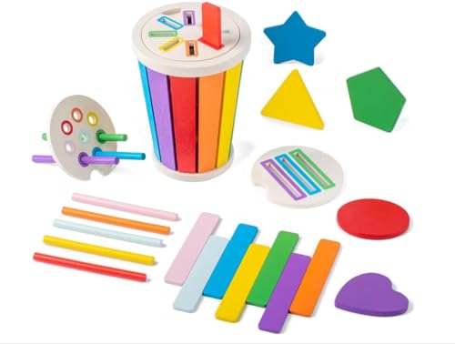 COONE Kinder Montessori Spielzeug Holz Farbe Form Sortierspielzeug COONE Kinder Montessori Spielzeug Holz Farbe Form Sortierspielzeug von COONE