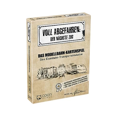 COONgames Voll Abgefahren: Der nächste Zug - Das Modellbahn Kartenspiel COONgames Voll Abgefahren: Der nächste Zug - Das Modellbahn Kartenspiel von COONgames