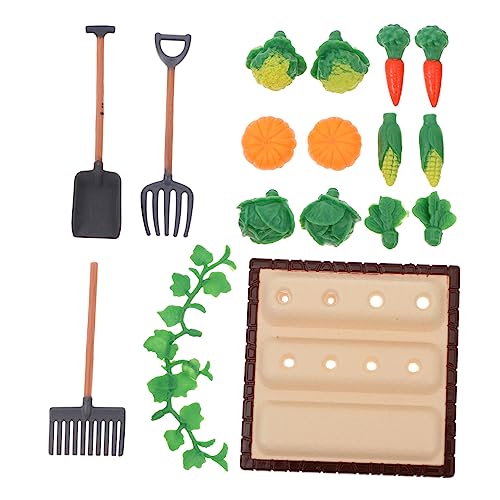 COOPHYA 1 Satz Miniatur Farm Modell Set Teiliges Set mit Gemüsefeld Szene und Gartenwerkzeugen für Miniatur Landschaften für Sammler und Puppenhaus Dekoration COOPHYA 1 Satz Miniatur Farm Modell Set Teiliges Set mit Gemüsefeld Szene und Gartenwerkzeugen für Miniatur Landschaften für Sammler und Puppenhaus Dekoration von COOPHYA