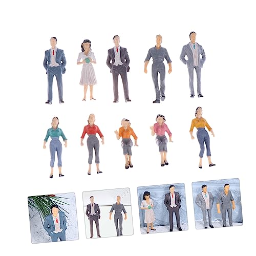 COOPHYA 1 Satz Modellmann Winzige Menschenfiguren Menschenfiguren Modelle Zugpark Straßenpassagiere Tablett Für Miniaturen Minizüge Modellzug Menschenfigur Passagiere von COOPHYA