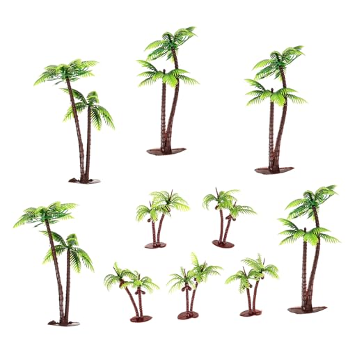 COOPHYA 10 Stück Miniatur gefälschte Reben Hängender Pflanzer Modell Kokospalme Gefälschte Pflanzen Artificial Tree plastikbaum Mini-Landschaftsdekor Mini-Sandtisch-Pflanzenmodell Green von COOPHYA