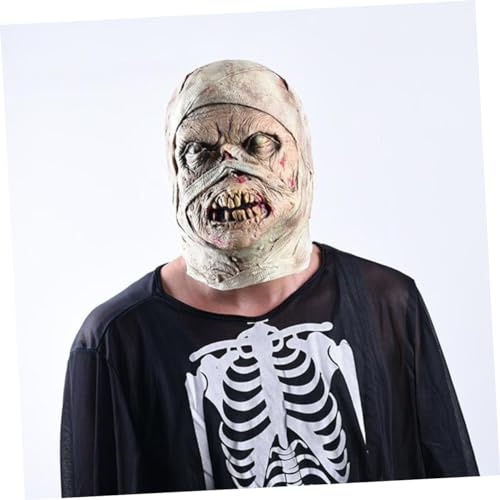 COOPHYA 1Stk kreative Halloween-Maske halloween geschenke halloween assecoires gruseliges Kopfgesicht gruselige gruselige Halloween-Masken Zombie-Mumienmaske Universal- von COOPHYA