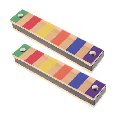 COOPHYA 2 Stück Doppelreihe Musikinstrument für Anfänger und Kleinkinder Fördert Kreativität und Musikalität Tragbar und Praktisch für Reisen und Schulaktivitäten von COOPHYA