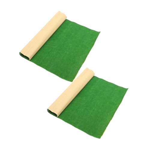 COOPHYA 2 Stück Realistische Grasmatte für Modellbau Künstlicher Rasen für Garten und Fotografie Lifelike Dekoration von COOPHYA