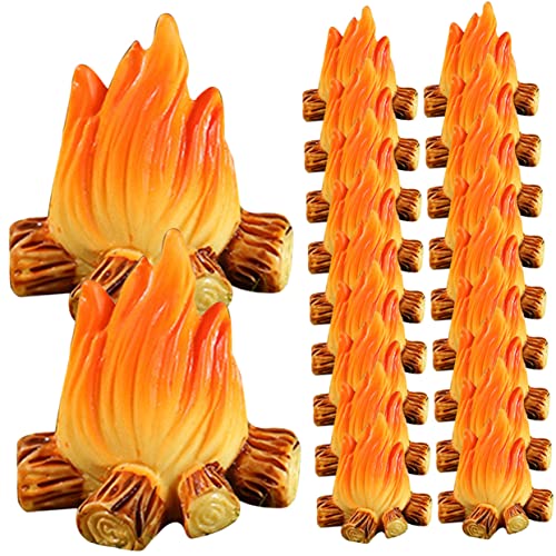 COOPHYA 20 Stück Feuerdekorationsornamente, Miniatur Szenenmodell, Mini Lagerfeuer Aus Kunstharz, Feuer, Spielhausdekor, Kunstharz, Lagerfeuermodell, Landschaftsbau, Lagerfeuermodell, COOPHYA 20 Stück Feuerdekorationsornamente, Miniatur Szenenmodell, Mini Lagerfeuer Aus Kunstharz, Feuer, Spielhausdekor, Kunstharz, Lagerfeuermodell, Landschaftsbau, Lagerfeuermodell, von COOPHYA