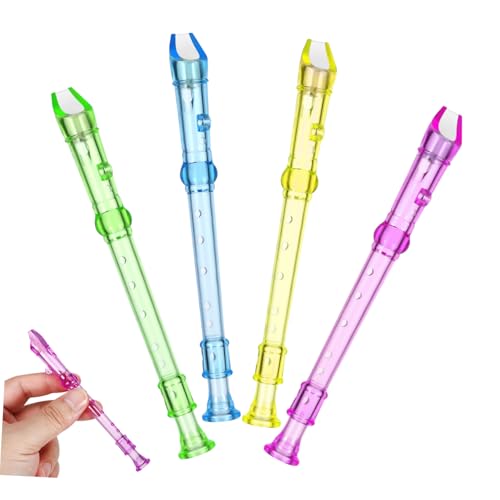 COOPHYA 4Stücke Mini Klarinette Kinderflöte für Anfänger Transparente Flöte Musikinstrument für Zufällige Farben COOPHYA 4Stücke Mini Klarinette Kinderflöte für Anfänger Transparente Flöte Musikinstrument für Zufällige Farben von COOPHYA
