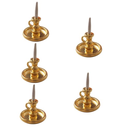 COOPHYA 5 Stück Miniatur Candlestick -Modell kreative Mini-Dekoration Dollhouse Decor Miniaturhauszubehör Puppenhaus-Dekore Miniatur-Zubehör Puppenhaus-Kerzenhalter Wohnkultur Legierung COOPHYA 5 Stück Miniatur Candlestick -Modell kreative Mini-Dekoration Dollhouse Decor Miniaturhauszubehör Puppenhaus-Dekore Miniatur-Zubehör Puppenhaus-Kerzenhalter Wohnkultur Legierung von COOPHYA