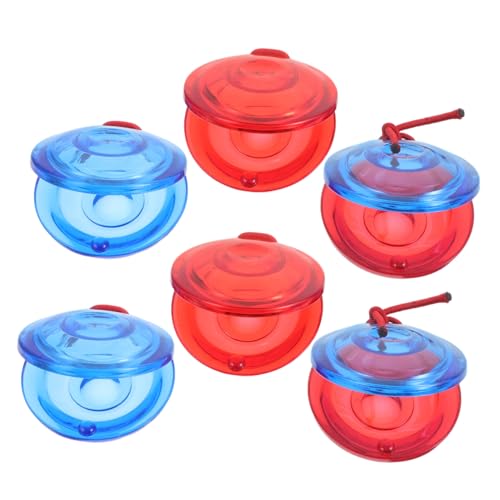 COOPHYA 6 Stück Kunststoff Kastagnetten Musikinstrumente für Transparentes Rhythmus Pädagogisches Percussion für Frühe Bildung für Klassenzimmer und Spielgruppen von COOPHYA