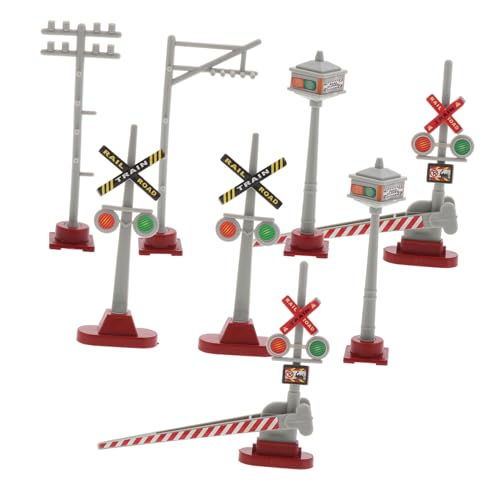 COOPHYA 8 Stück Teiliges Mini Verkehrssignal Modell für Eisenbahnlandschaften DIY Zubehör für Sandtisch und Modelleisenbahn Fördert Kreativität und Spielinteraktion COOPHYA 8 Stück Teiliges Mini Verkehrssignal Modell für Eisenbahnlandschaften DIY Zubehör für Sandtisch und Modelleisenbahn Fördert Kreativität und Spielinteraktion von COOPHYA