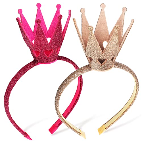 COOPHYA Set Mit 2 Schimmernden Haarreifen Für Mädchen - Stirnband Mit Kunststoffkrone Und Paillettenkrone - Geburtstagskrone Haarschmuck - Ideal Für Geburtstagsfeiern Und Prinzessinnenpartys COOPHYA Set Mit 2 Schimmernden Haarreifen Für Mädchen - Stirnband Mit Kunststoffkrone Und Paillettenkrone - Geburtstagskrone Haarschmuck - Ideal Für Geburtstagsfeiern Und Prinzessinnenpartys von COOPHYA