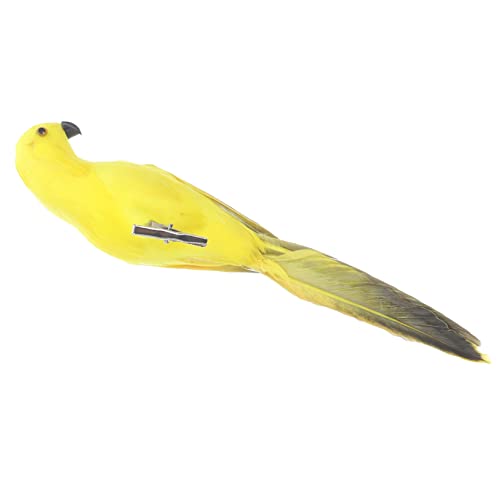 COOPHYA Simulierter Papagei Ornament Vogeldekoration Realistisch Kleines Papageienspielzeug Gefälschter Papagei Gefiederte Simulationspapageien Papageienseil Ausgestopfter von COOPHYA