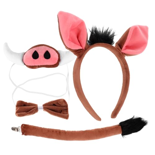 COOPHYA Stirnband 1 Satz Warzenschwein-Stirnband Tier-Cosplay-Ohren-Set Tierohrenkostüm Kinderkleider verkleidung kinder Kostüme Haargummi Tier-Cosplay-Requisite Schweinekostüm Kleidung COOPHYA Stirnband 1 Satz Warzenschwein-Stirnband Tier-Cosplay-Ohren-Set Tierohrenkostüm Kinderkleider verkleidung kinder Kostüme Haargummi Tier-Cosplay-Requisite Schweinekostüm Kleidung von COOPHYA