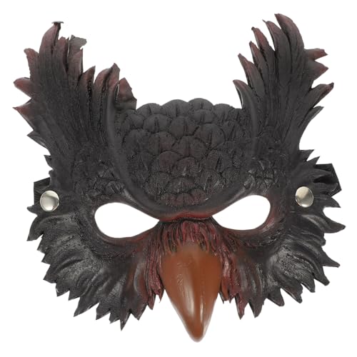 COOPHYA Uhu-masken Eulen-kostümzubehör Adlermasken Halbe Tiermasken Realistische Masken Halloween-vogelmasken Maskerade-masken Neuheitsmasken Eulenmasken Gesichtsmaske Vlies Abschlussball von COOPHYA