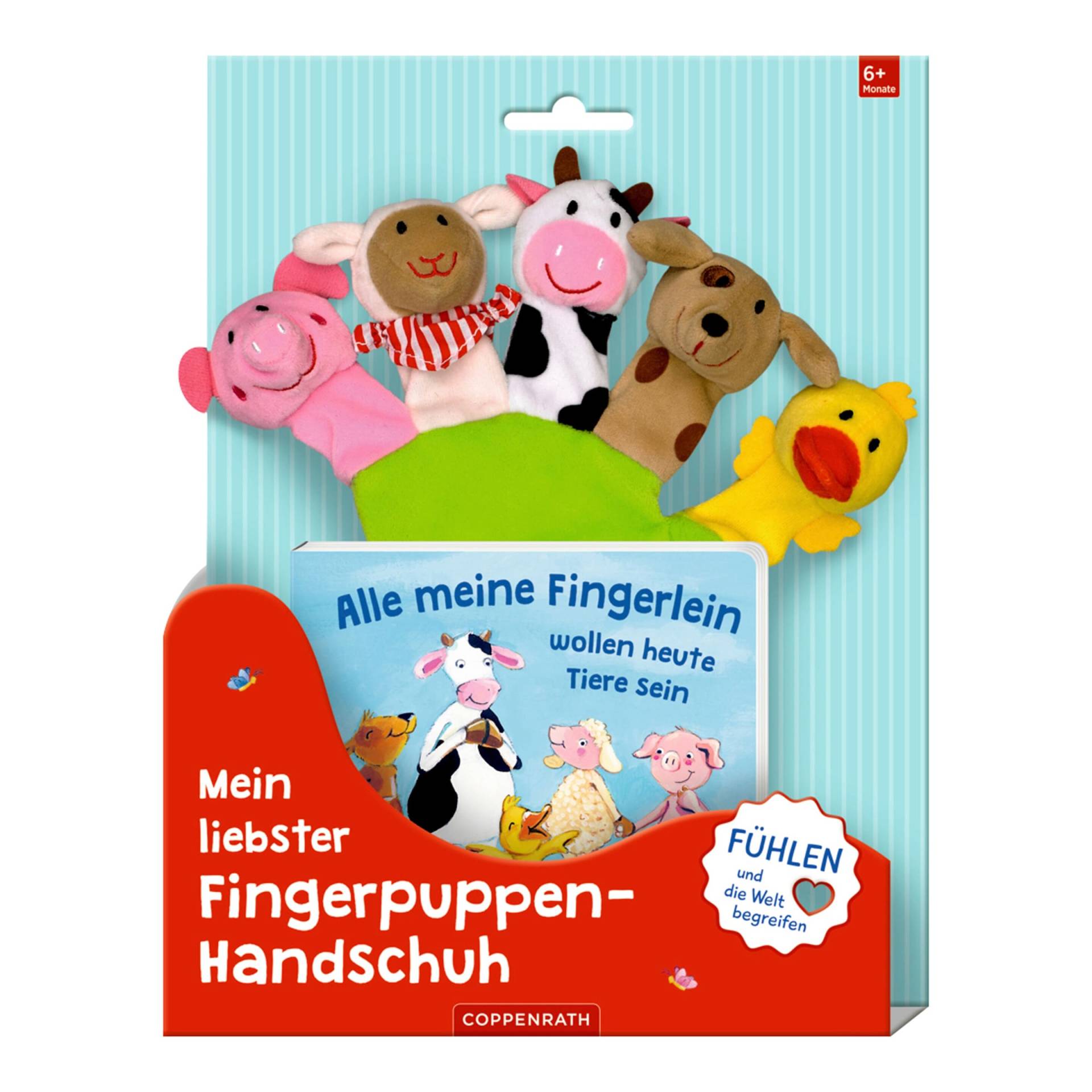 Coppenrath Die Spiegelburg Mein liebster Fingerpuppen-Handschuh - Alle meine Fingerlein wollen heute Tiere sein von COPPENRATH DIE SPIEGELBURG