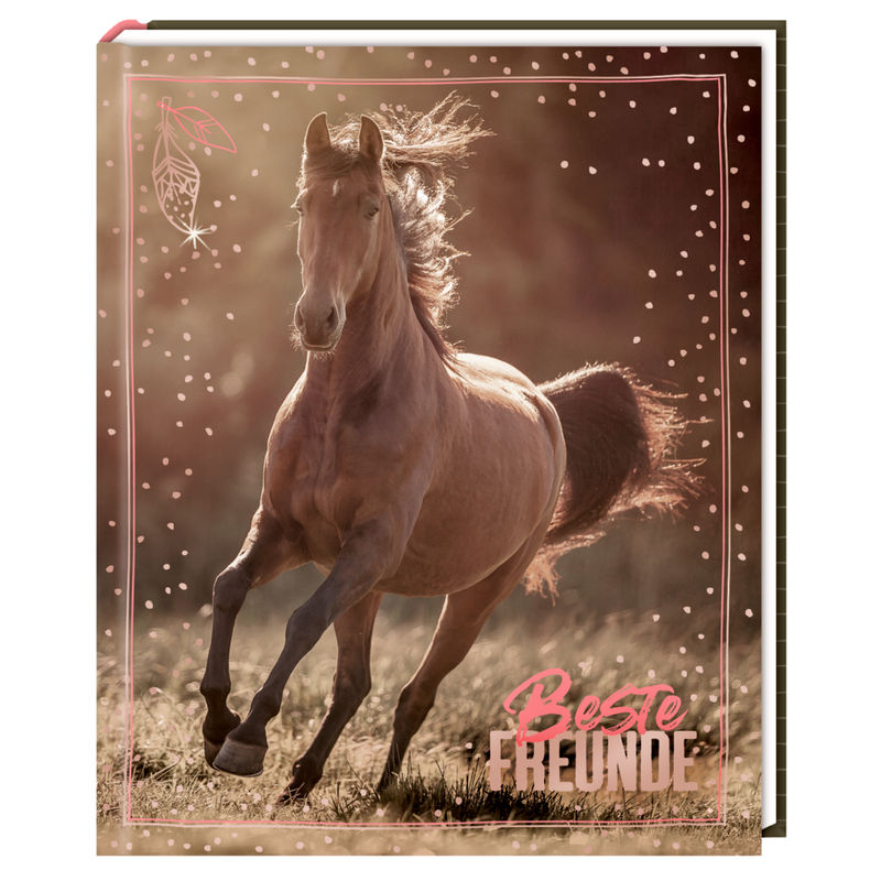 Freundebuch –  I LOVE HORSES - Beste Freunde mit Geburtstagskalender von COPPENRATH VERLAG
