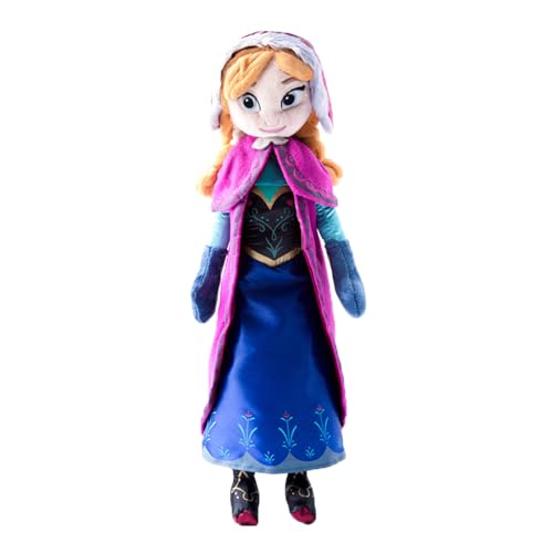 COQOYO Frozen Anna Kuscheltier Eiskönigin Prinzessin Plüschtier, 40cm Cartoon Stofftier Plushie, Superweich Plüsch Puppe Figure Spielzeug, Geburtstagsgeschenke Mädchen von COQOYO