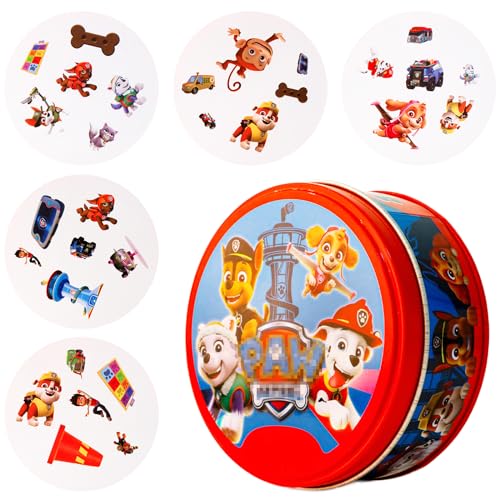 COQOYO Kartenspiel Kinder ab 4 Jahre, Dog Patrol Card Game, Cartoon Anime Karten Knobelspiel für 2-8 Spieler Spieleabend mit Freunden, Witzige Puzzlespiel Familienspiel Partyspiel für Jungen Mädchen von COQOYO