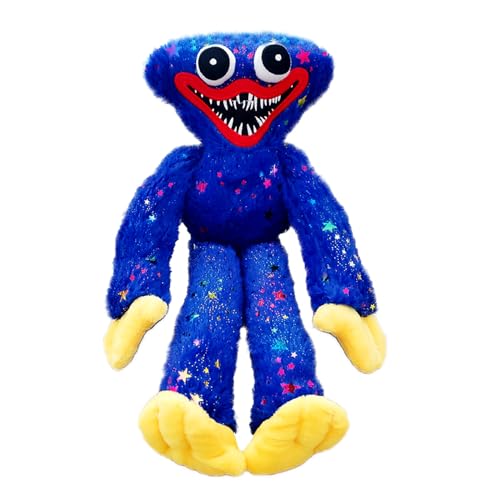 COQOYO Huggy Kuscheltier, Poppy Plüschtier Blau, Gruseliges Horror Monster Wuggy Playtime Stofftier, 40cm Plüschpuppe Lustige Smiling Plushie Action Figure Spielzeug, Geburtstag Geschenke für Kinder von COQOYO